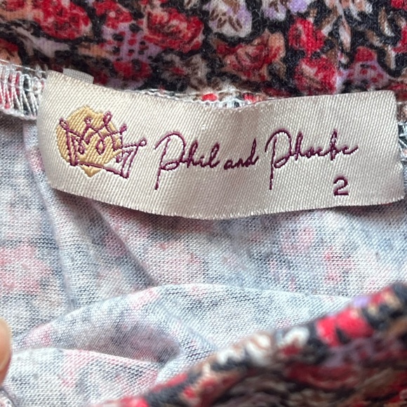 Phil And Phoebe Floral Print Top & Skirt Outfit - Picture 10 of 13